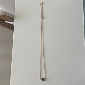 Kendra Scott rose gold adjustable stone necklace